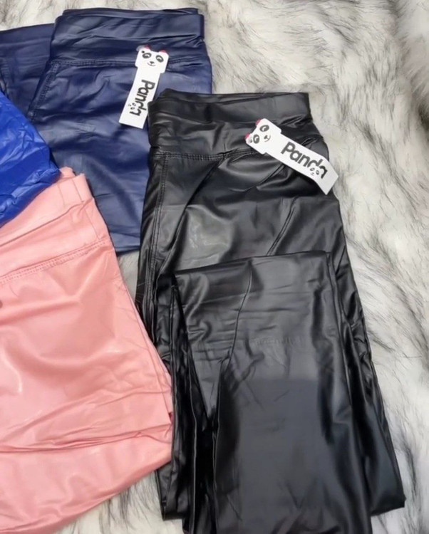 شلوار لگ لاتکس براق فول کشی کمر پهن گنی فری ۳۶ تا ۴۰ تن شیک