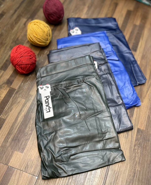 شلوار لگ لاتکس براق فول کشی کمر پهن گنی فری ۳۶ تا ۴۰ تن شیک