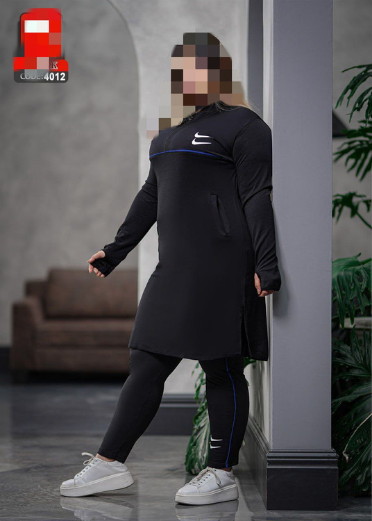 ست مانتو شلوار ورزشی دو نایک و ریبوک بیگ سایز بزرگ سوپرغواصی اعلا فری ۴۶ تا ۵۰ تن شیک