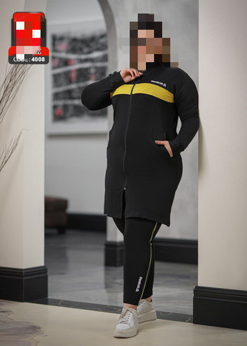 ست مانتو شلوار ورزشی دو نایک و ریبوک بیگ سایز بزرگ سوپرغواصی اعلا فری ۴۶ تا ۵۰ تن شیک