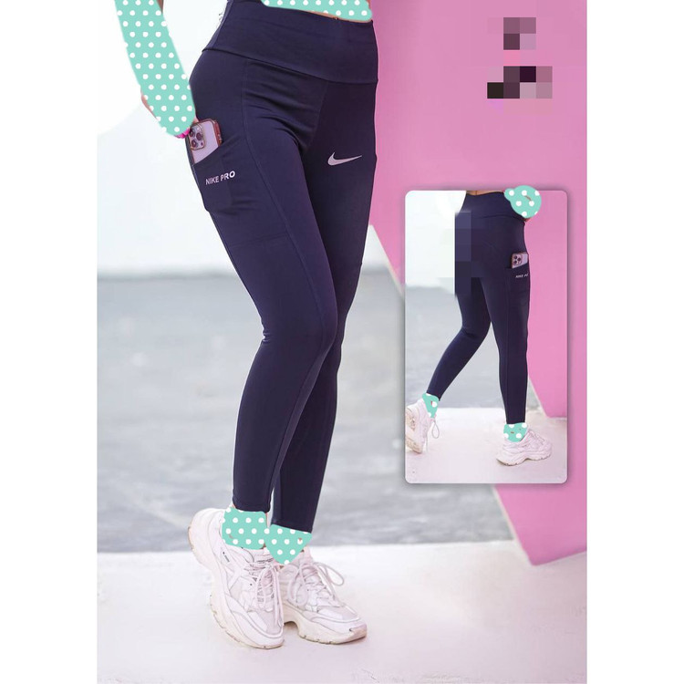 لگ تک ورزشی اسپرت نایک رنگی فلامنت موکا نرم جیب موبایلی فری 36 تا 42 تن شیک