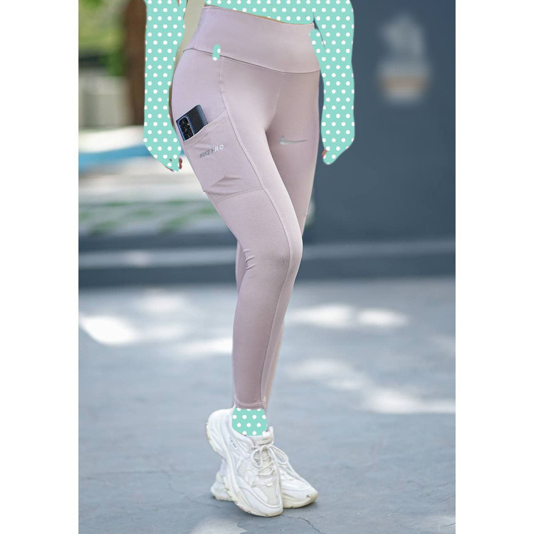 لگ تک ورزشی اسپرت نایک رنگی فلامنت موکا نرم جیب موبایلی فری 36 تا 42 تن شیک