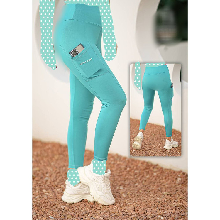 لگ تک ورزشی اسپرت نایک رنگی فلامنت موکا نرم جیب موبایلی فری 36 تا 42 تن شیک