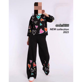 ست تیشرت و شلوار ویسکوز فول صد در صد کشسانی عالی فری ۳۶ تا ۴۲ تن شیک