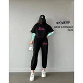 ست تیشرت و شلوار ویسکوز فول صد در صد کشسانی عالی فری ۳۶ تا ۴۲ تن شیک