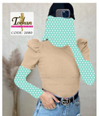 بادی آستین کوتاه آستین چیندار فانریپکبریتی عالی فری ۳۸ تا ۴۲ تن شیک