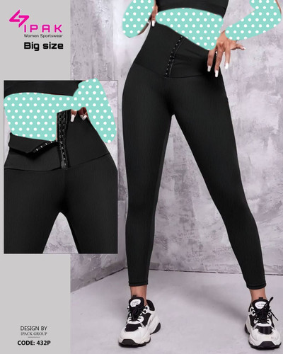 شلوار لگ کمرپهن گنی قزندار چربیسوز کبریتی کره ای عالییی در ۲ سایزبندی بیگ سایز و نرمال تن شیک