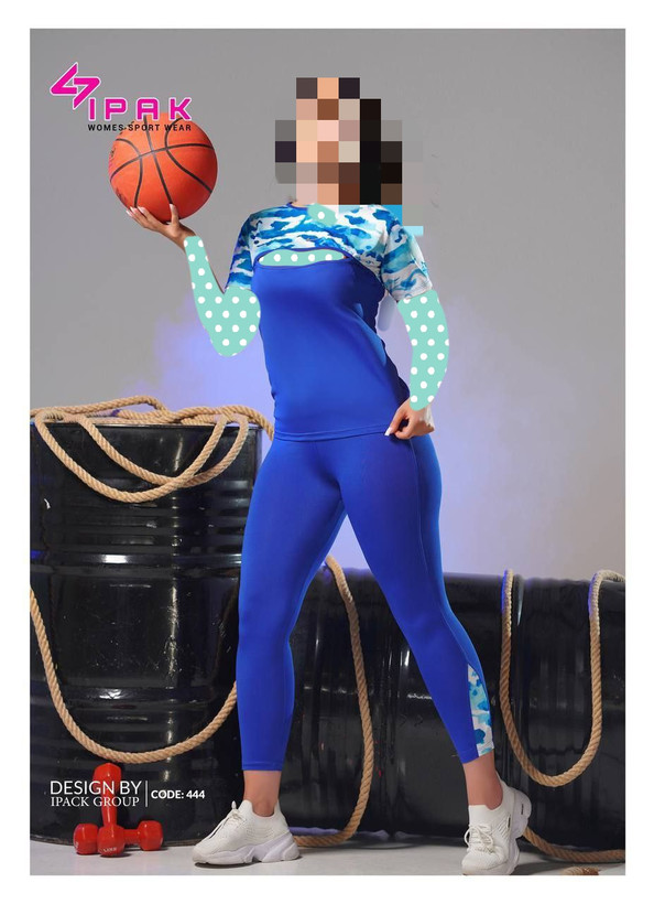 ست تیشرت شلوار ورزشی جلو یقه باز جنس آیس کره ای عالیی فری ۳۶ تا ۴۲ تن شیک