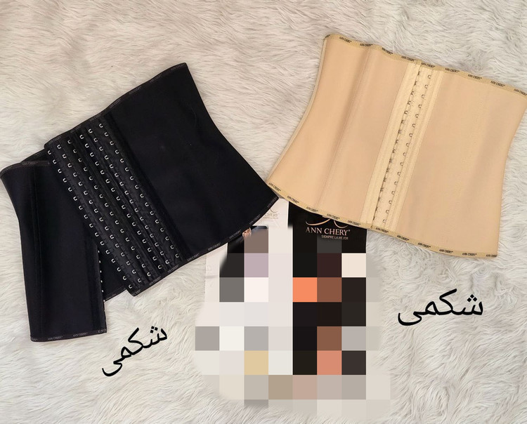 گن ساعت شنی مارک آنچِری اصل کلمبیایی لیبل دار دو مدل گنی و تاپی ۹ فنره و ۶ ردیف قزن دو رنگ کرم و مشکی سایز بندی تن شیک