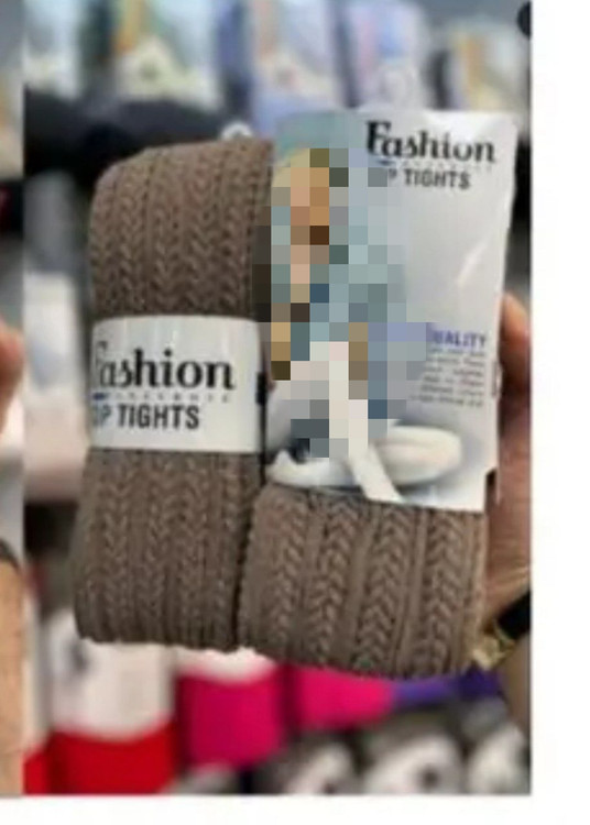 جوراب شلواری بافت گندمی ضخیم اورجینال فری از ۳۶ تا ۴۴ تن شیک