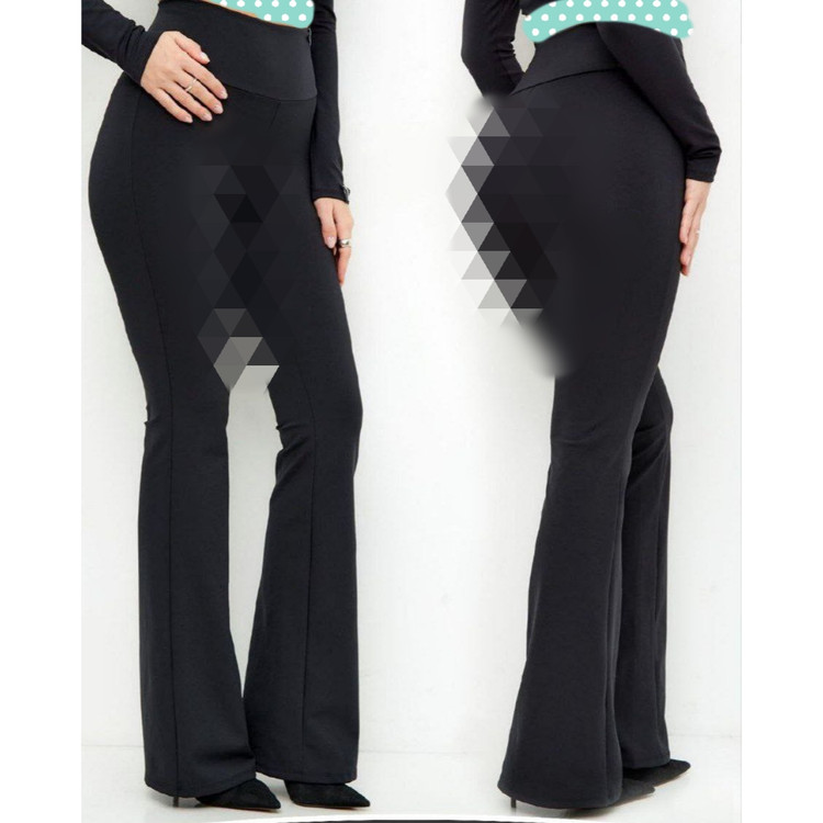 10238 شلوار بوتکات دمپا گشاد غواصی لطیف بدون حساسیت فری 36 تا 42 تن شیک