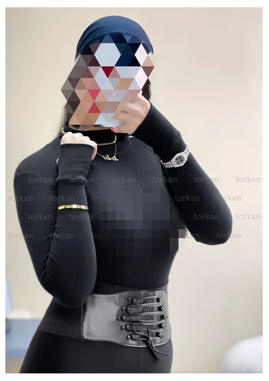 بادی یقه اسکی آستین فینگری فانریپ کبریتی نرم و لطیف عالی فری ۳۶ تا ۴۲ تن شیک