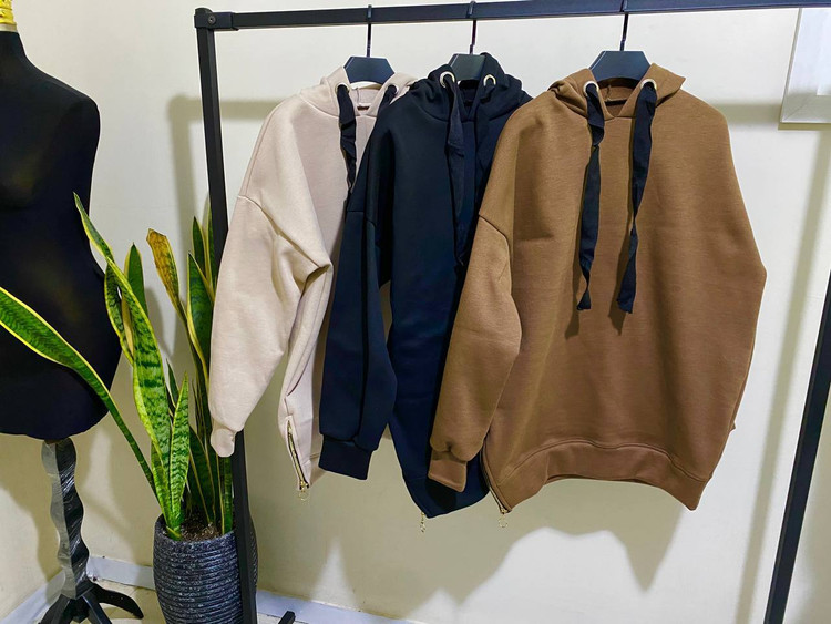 364 هودی کلاهدار بغل زیپ دورس داخل کرکی عالی قد ۸۲ عرض ۷۲ فری ۳۶ تا ۴۴ تن شیک