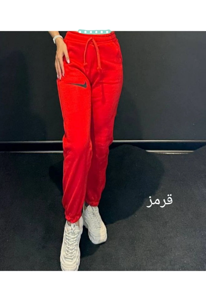 شلوار اسلش نایک دمپا لوله دورس پنبه پشت خارخورده سایزبندی از ۳۸ تا ۴۴ تن شیک