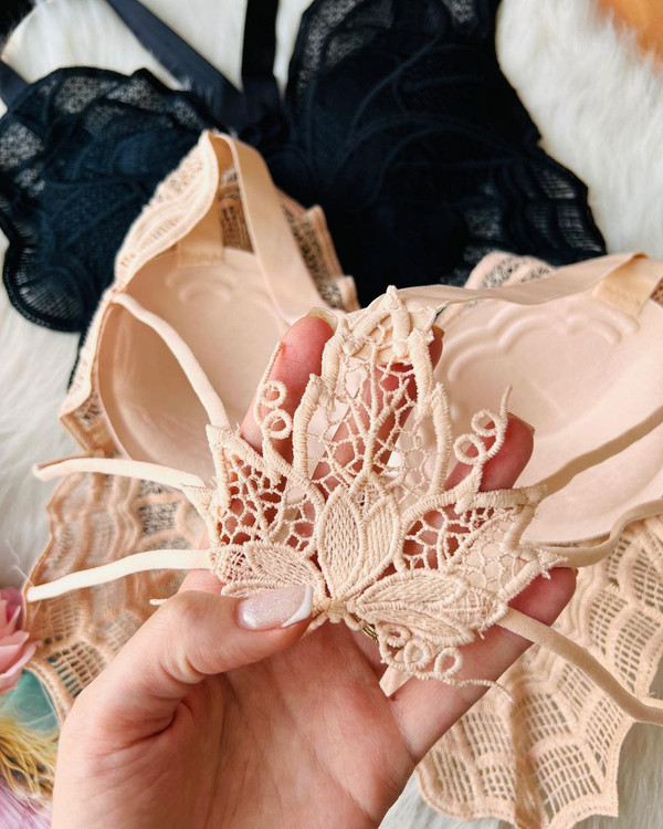 کراپ نیمتنه گیپور پروانه ای فانتزی و شیک قد ۳۷ فری از ۳۸ تا ۴۴ تن شیک