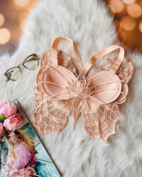 کراپ نیمتنه گیپور پروانه ای فانتزی و شیک قد ۳۷ فری از ۳۸ تا ۴۴ تن شیک