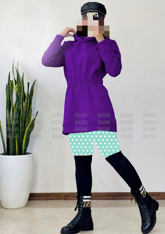 هودی تک عروسکی گتر دار دورس داخل کرکی فری 36 تا 42 به 44 جذب تن شیک