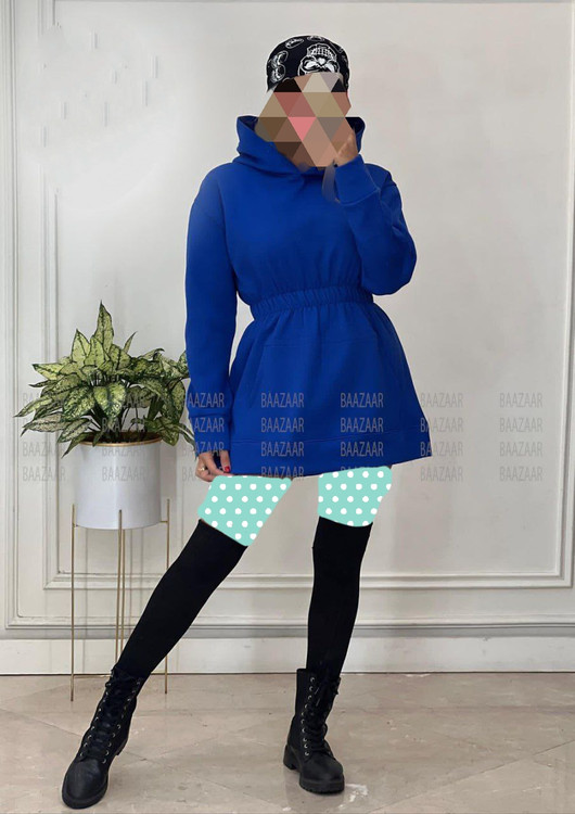 هودی تک عروسکی گتر دار دورس داخل کرکی فری 36 تا 42 به 44 جذب تن شیک