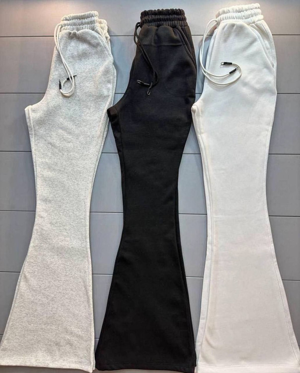 شلوار بوتکات دمپا گشاد دورس داخل کرکی عالی قد از کمر ۱۱۳ فری ۳۶ تا ۴۴ تن شیک