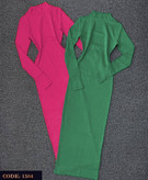 1504 پیراهن تونیک ماکسی بلند یقه اسکی فانریپ کبریتی عالی فری ۳۶ تا ۴۴ تن شیک