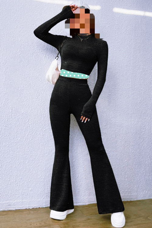 ست نیمتنه آستین بلند و شلوار دمپا گشاد فانریپ سوزنی عالی گِرَم بالا فری ۳۸ تا ۴۲ تن شیک