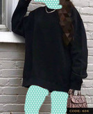 هودی یقه گرد قواره دار لش استایل دورس داخل کرکی قد ۷۷ عالی بیگ سایز بزرگ فری ۳۶ تا ۴۶ تن شیک