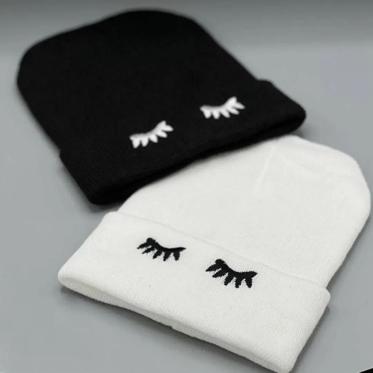 کلاه بافتنی نرم و عالی دو لایه در دو مدل نایک و مژه تن شیک