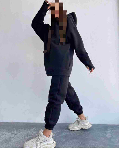 ست هودی شلوار انگشتی فینگردار شستی دورس داخل کرکی ضخیم عالی فری ۳۶ تا ۴۴ تن شیک