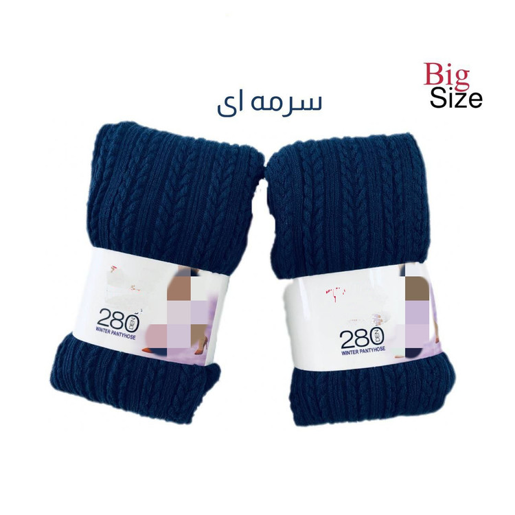 جوراب شلواری بافت گندمی بیگ سایز فری ۳۶ تا ۵۲ تن شیک