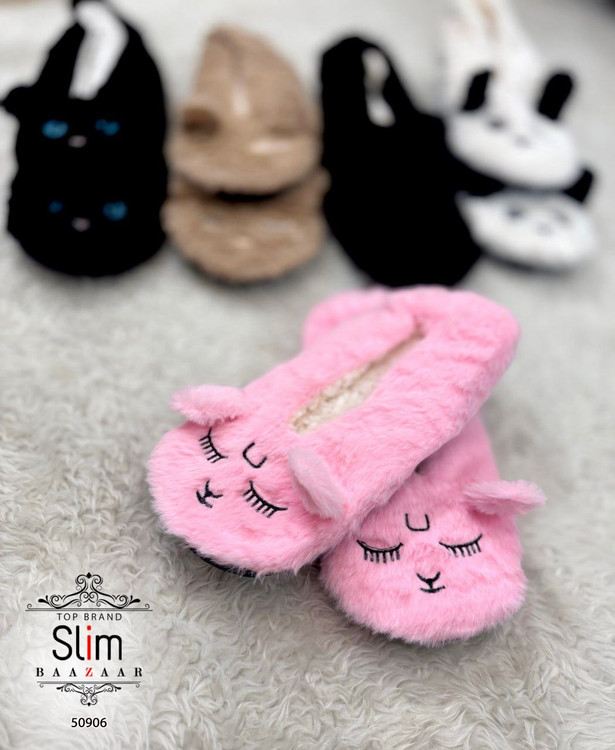 پاپوش زمستونی تدی خزدار گرم و لطیف فری 36 تا 40 تن شیک