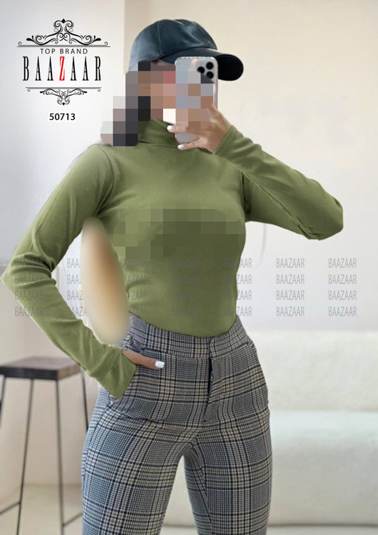 بلوز یقه اسکی فینگردار شصتی فانریپ پنبه کبریتی قد ۵۰ فری ۳۶ تا ۴۲ برای ۴۴ جذب تن شیک