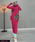 1504 پیراهن تونیک ماکسی بلند یقه اسکی فانریپ کبریتی عالی فری ۳۶ تا ۴۴ تن شیک