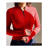 نیمتنه نیم تنه کراپ زیپدار فینگردار فانریپ پنبه کبریتی عالی قد ۵۵ فری ۳۶ تا ۴۴ تن تاک