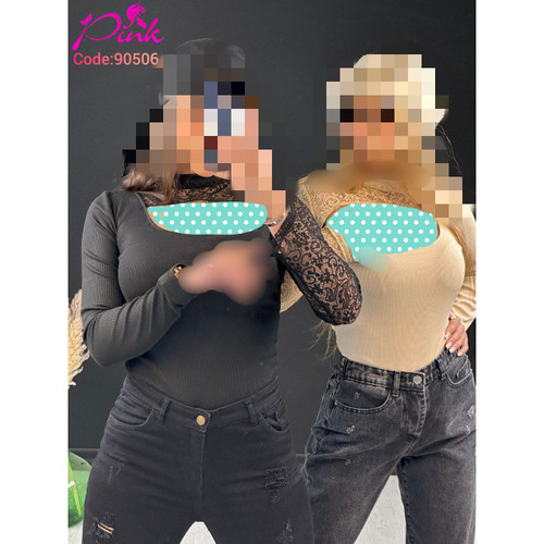 بادی گیپور آستین بلند یقه باز فانریپ پنبه عالی فری ۳۶ تا ۴۴ تن شیک