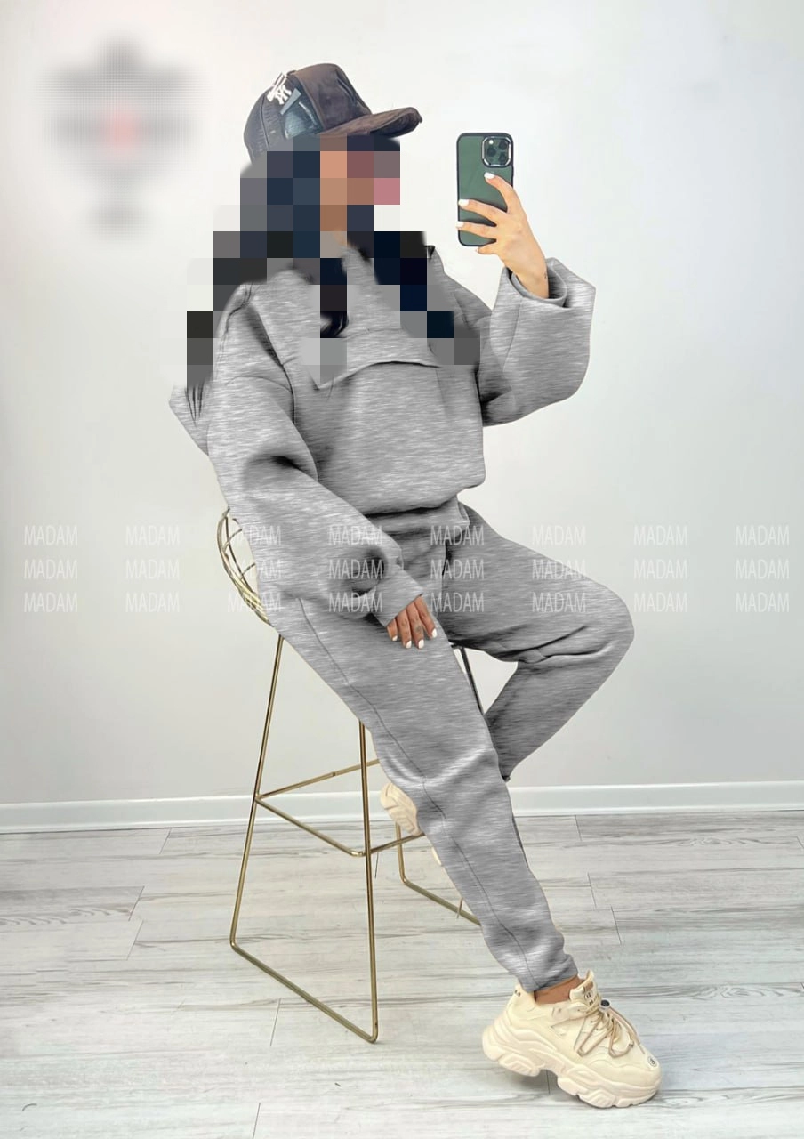 کد 50916 ست کراپ نیمتنه کلاهدار و شلوار دورس تو کرکی فوتر عالی فری ۳۸ تا ۴۴ تن شیک