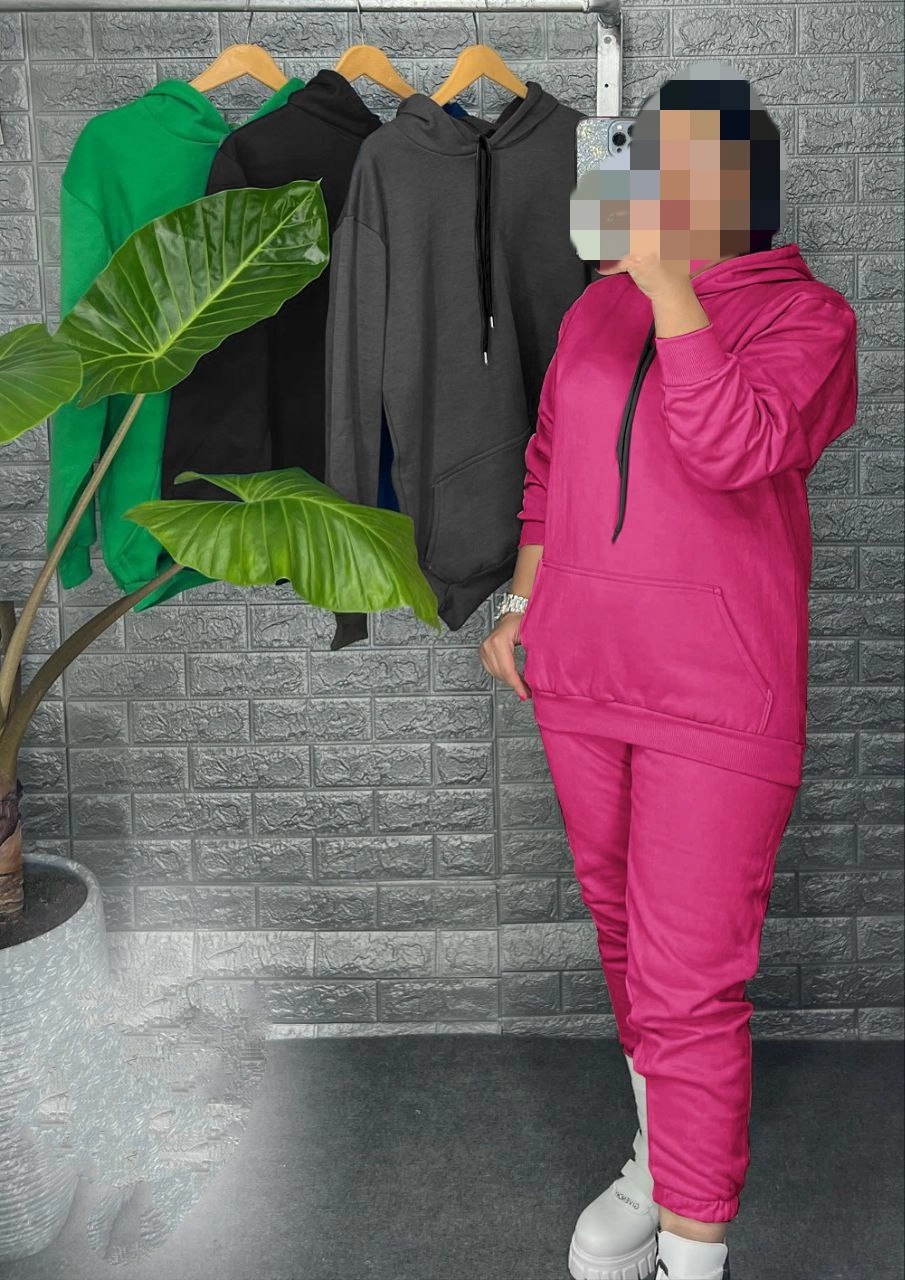 50915ست هودی جاگر دورس داخل کرکی عالی بیگ سایز بزرگ فری سایز 42 تا 48(50 جذب) تن شیک