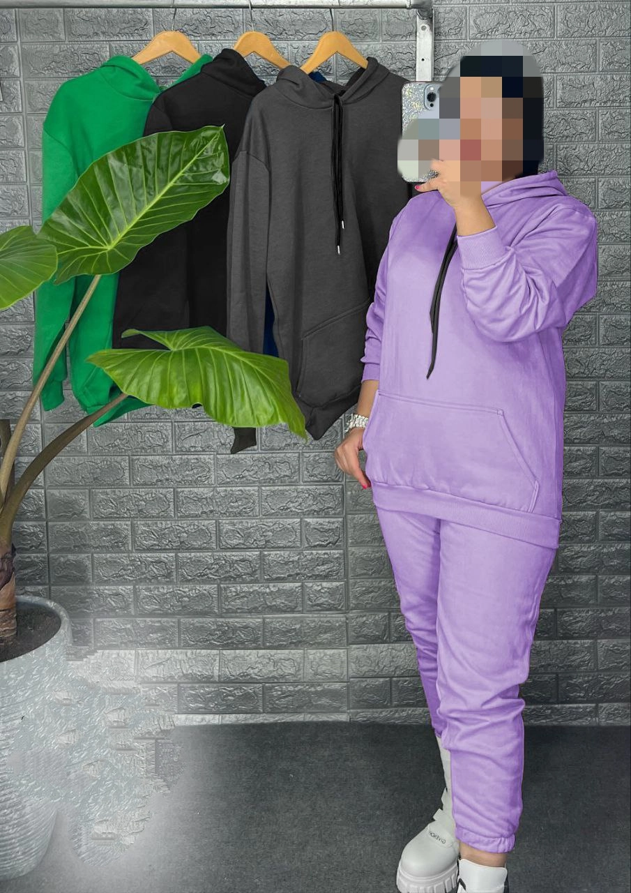 50915ست هودی جاگر دورس داخل کرکی عالی بیگ سایز بزرگ فری سایز 42 تا 48(50 جذب) تن شیک