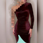 پیراهن مجلسی مخمل فول کش کره ای عالی فری 38 تا 46 تن شیک