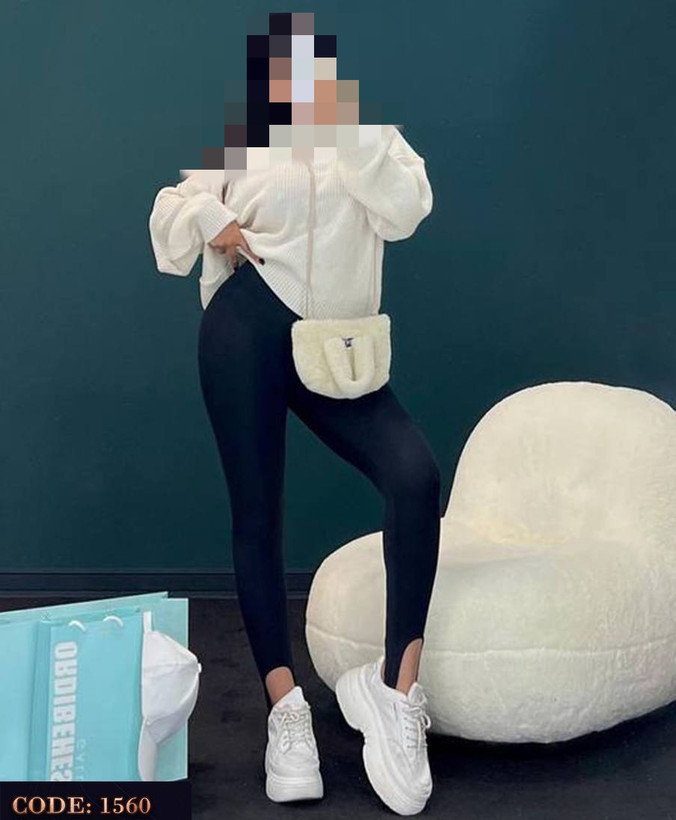 شلوار لگ رکابی کمر گنی فانریپ کبریتی عالی قد ۱۱۰ فری ۳۶ تا ۴۲ تن شیک