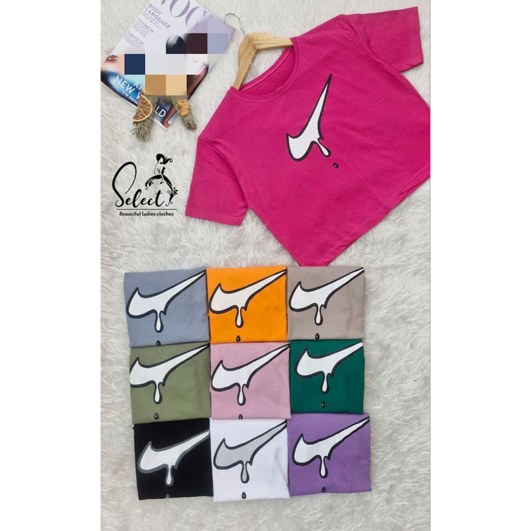 کراپ نیمتنه نایکی سوپر پنبه درجه یک عالی فری ۳۴ تا ۴۲ تن شیک