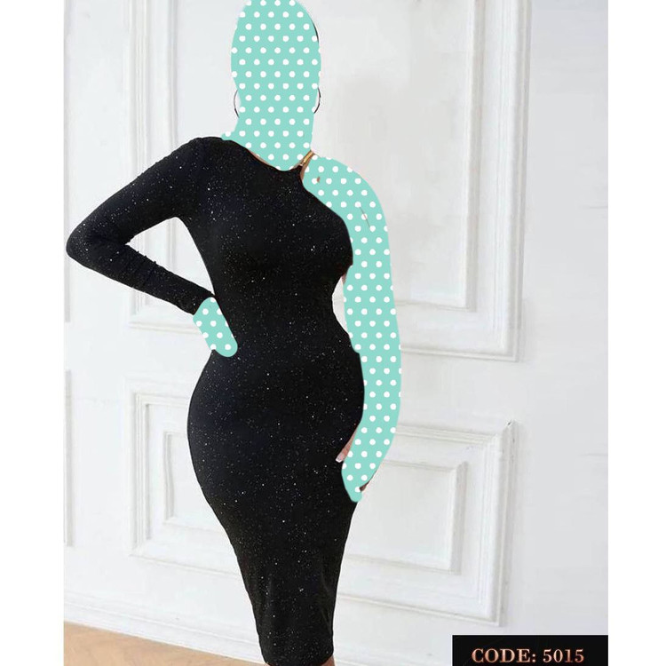 پیراهن ماکسی مجلسی یقه رومی لمه کره ای کشی قد ۱۱۰ فری ۳۶ تا ۴۴ تن شیک