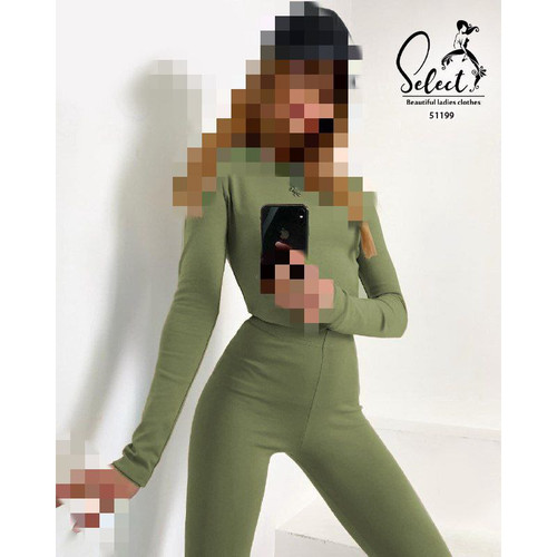 ست دو تیکه کراپ نیمتنه و لگ رکابی فانریپ کبریتی فری ۳۶ تا ۴۲ تن شیک