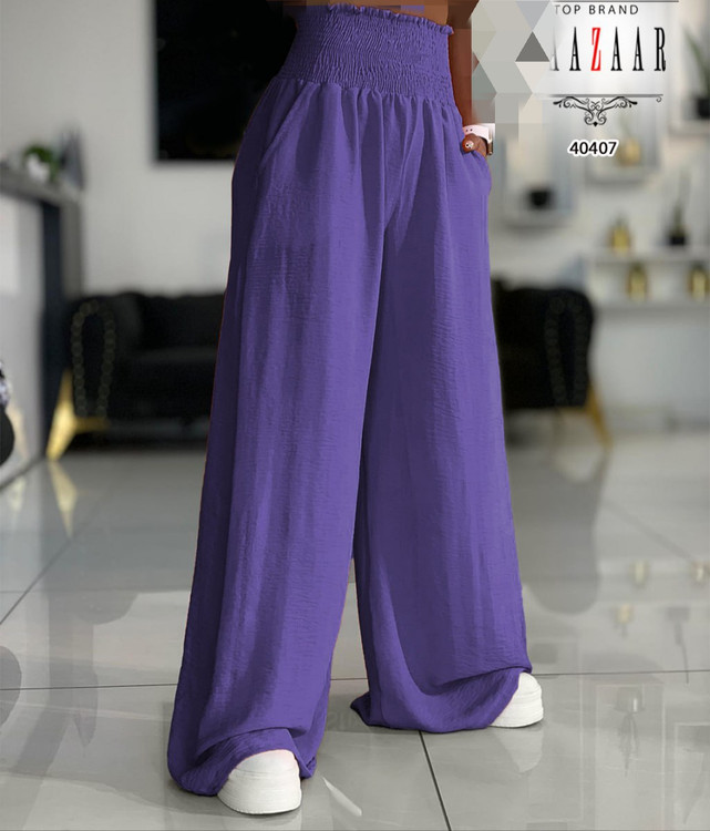 شلوار بگ دمپا گشاد کمر ماسوره ای ابر و بادی عالی قد ۱۰۰ فری ۳۸ تا ۴۲ تن شیک