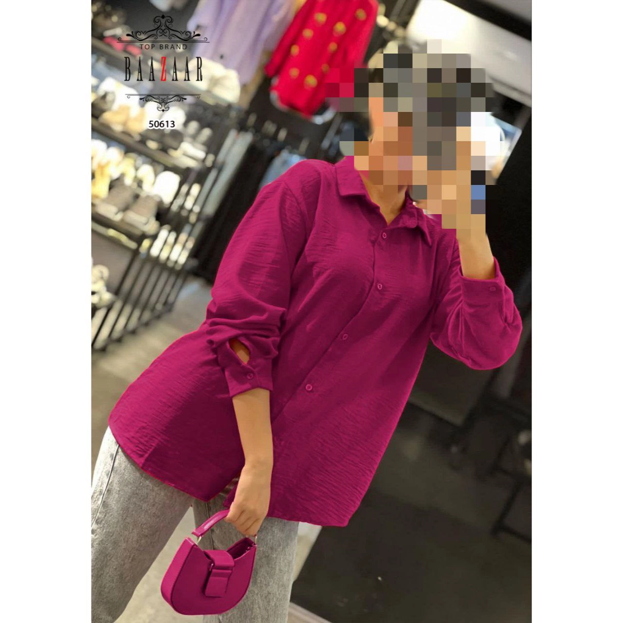 شومیز مانتویی ابر و بادی وارداتی فری 38 تا 42 تن شیک