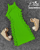 تونیک پیراهن بغل حلقه ای آستین حلقه ای کبریتی پنبه قد ۸۵ فری ۳۶ تا ۴۴ تن شیک