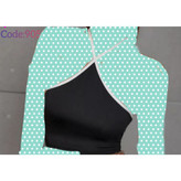 کراپ نیمتنه تک پشت گردنی فانریپ پنبه فری ۳۶ تا ۴۲ تن شیک