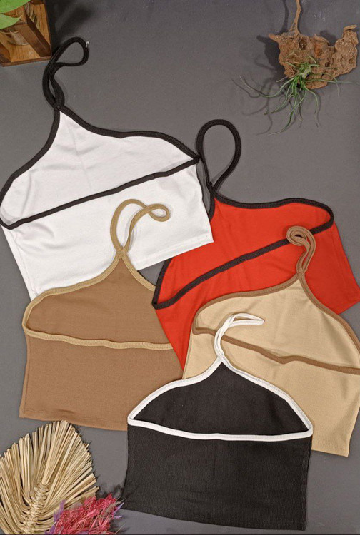 کراپ نیمتنه تک پشت گردنی فانریپ پنبه فری ۳۶ تا ۴۲ تن شیک