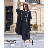 ست رویه و دامن مدل خلیجی ابر و بادی فری ۳۸ تا ۴۸ تن شیک