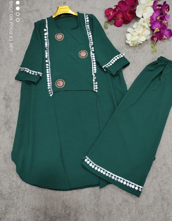 ست رویه و دامن مدل خلیجی ابر و بادی فری ۳۸ تا ۴۸ تن شیک