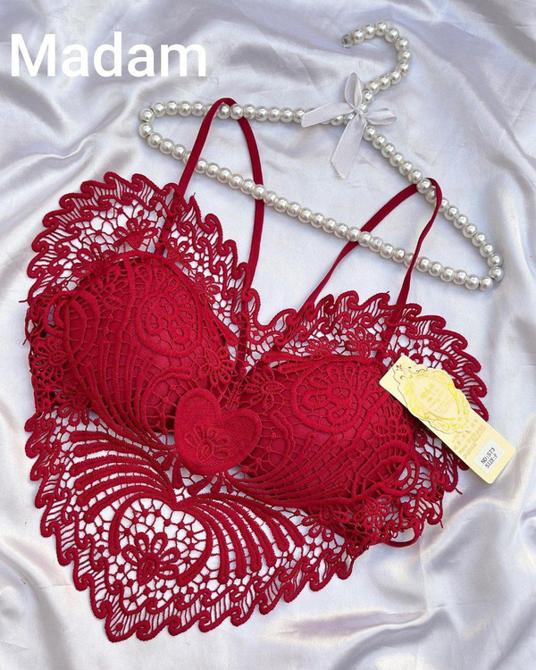 کراپ نیمتنه گیپورِ قلبی عالی فری ۳۶ تا ۴۴ تن شیک